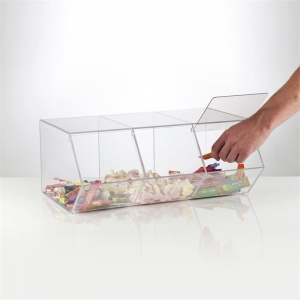 Pick & Mezclar la caja de dulces del dispensador de dulces de acrílico 