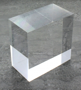 bloque de acrílico transparente sólido - 2 