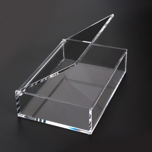 caja de acrílico clara de la forma cuadrada de Yageli 