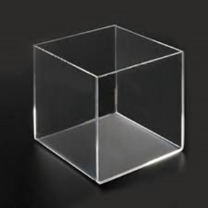 caja de acrílico de forma cuadrada superior 