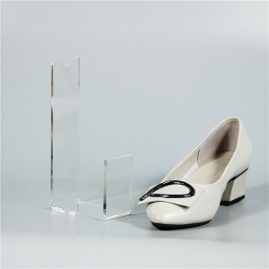 Soporte de exhibición del zapato de acrílico del diseño simple 