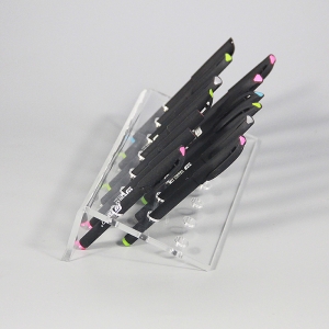 Soporte de exhibición de pluma de acrílico transparente del escritorio 