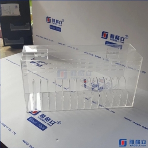 Portatarjetas de acrílico transparente Dispensador de caja 