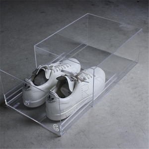 Caja de zapatos de acrílico transparente