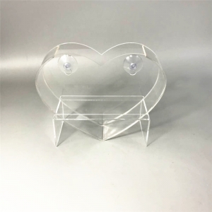 Florero de cristal en forma de corazón personalizado Florero con forma de corazón 