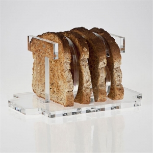 tostadora de pan de acrílico transparente 