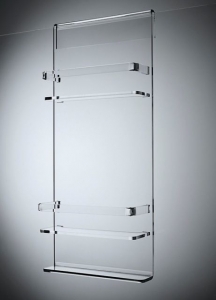 estantes de baño de acrílico colgantes personalizados ducha carrito 