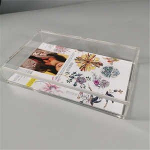 cuadro de acrílico transparente personalizado caja de exhibición de flores secas 