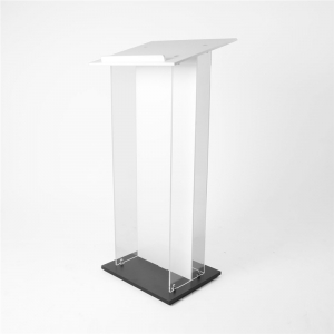 el accesorio muestra un atril de podio acrílico personalizado claro 