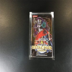 pokemon yugioh mtg tarjetas paquete de refuerzo caja de acrílico magnético transparente 