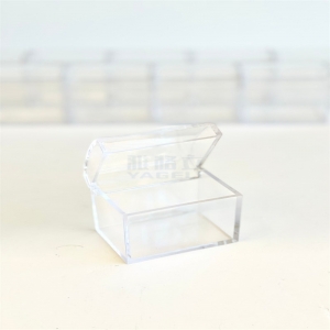 caja de favores de acrílico transparente caja de dulces
 
