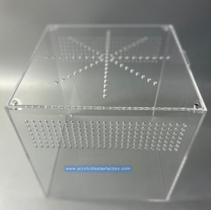 Caja de acrílico transparente para cría de tarántulas de reptiles 