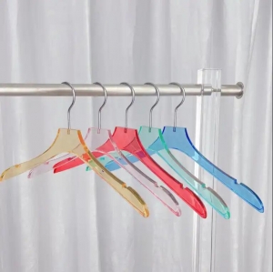 Percha de ropa acrílica transparente personalizada de fábrica
     