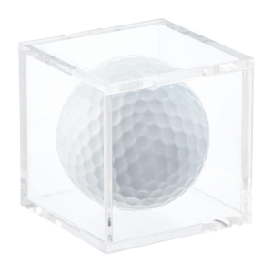 vitrina acrílica de pelota de golf