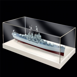 Cajas de exhibición de acrílico de la nave modelo 
