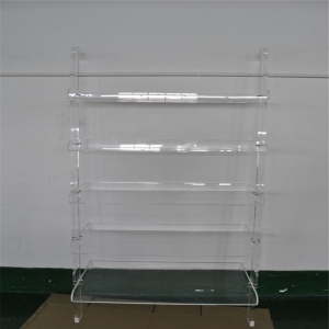 estante de escalera de acrílico transparente