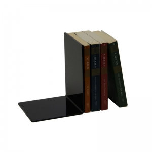 sujetalibros de acrílico negro personalizado de exhibición de libros de plexiglás para uso doméstico 