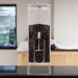 dispensador de granos de café acrílico personalizado al por mayor 