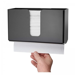 caja de servilleta de acrílico negro al por mayor barato personalizado 