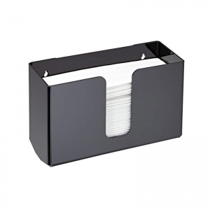 caja de servilleta de acrílico negro al por mayor barato personalizado 