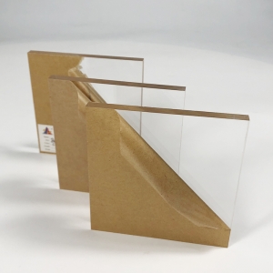 Lámina acrílica transparente de 6 mm de grosor de alta transparencia con papel kraft 