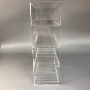 Transparente de 4 capas de acrílico del e-cigarrillo de aceite del soporte de exhibición 