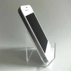 soporte acrílico para teléfono celular en forma de triángulo / Móvil soporte del teléfono 