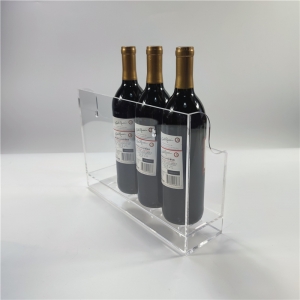 moderno botellero de acrílico para 4 botellas y 4 vasos 