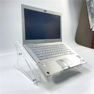 Titular de soporte de exhibición de laptop de acrílico desmontable 