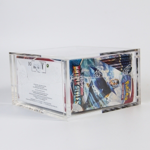 apilamiento moderno magnético pokemon caja de acrílico de caja de refuerzo 