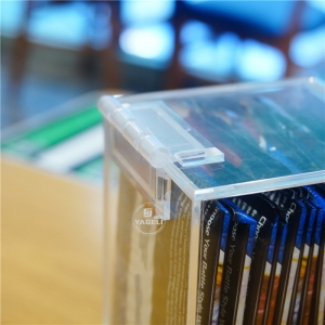 caja de almacenamiento de tarjetas deportivas de metacrilato transparente caja de paquete de refuerzo de acrílico 