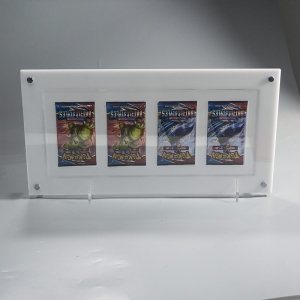 Wholesale Montado en la pared de escritorio blanco Pokémon Rack de paquetes de refuerzo acrílico 