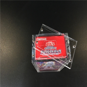 caja protectora de acrílico transparente de diseño personalizado yugioh 