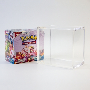 Lucite claro PTCG ETB Caja de acrílico acrílico Caja para Pokémon  