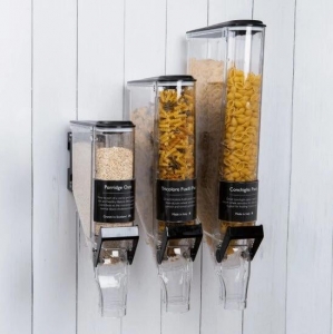 Dispensador de cereales para alimentos a granel Contenedores de alimentación por gravedad 