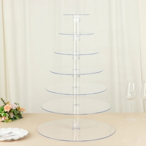 Nuevo soporte de pastel acrílico de plexiglás para boda de cumpleaños 