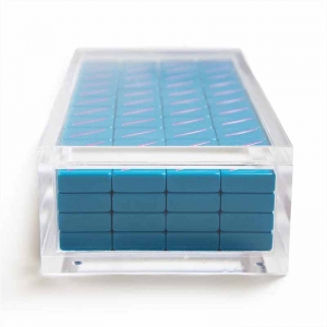 Caja de acrílico transparente del juego de los azulejos de Lucite Mahjong de la tapa deslizante 