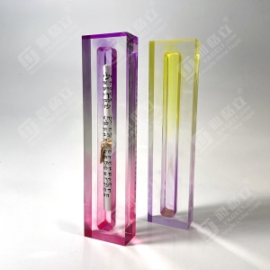 Caja mezuzah acrílica lucite de color personalizada para Judaica Jewish 