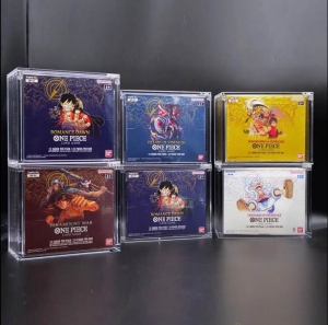 Protector acrílico de caja de refuerzo TCG de una pieza 