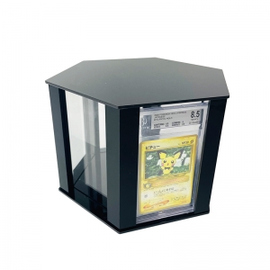 Caja hexagonal de acrílico para exhibición de PSA: una exhibición premium para sus tarjetas calificadas 