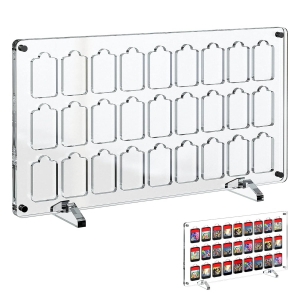 Caja de almacenamiento de tarjetas de juego de acrílico transparente 