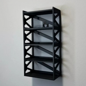 Estante de exhibición de coche modelo fundido a presión de plástico montado en la pared 1/64 