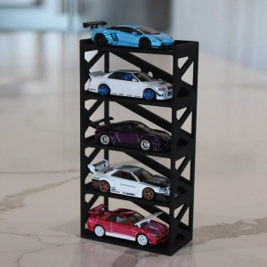 Estante de exhibición de coche modelo de plástico