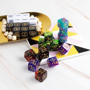 Dados MTG de 63 piezas para accesorios de juegos de cartas 