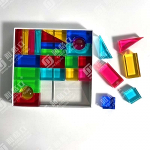 Venta al por mayor Juego de cubos de gemas de acrílico OEM 