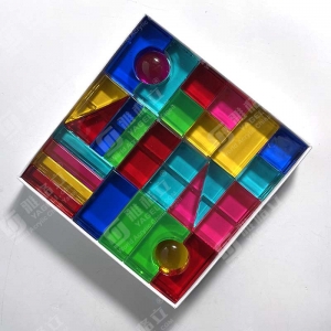 Bloques de gemas acrílicas 3D