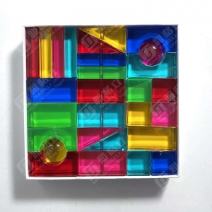 Venta al por mayor cubos de gemas acrílicas coloridas OEM 