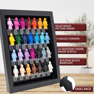 Caja de sombras negra de 10x10 para figuras en miniatura 