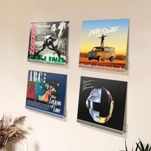 Estantes de montaje en pared para discos de vinilo 