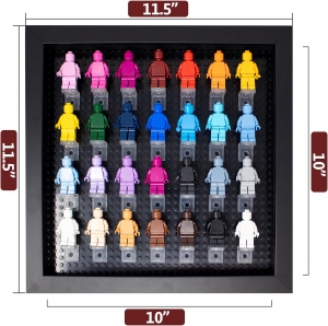 Caja de sombras negra de 10x10 para figuras en miniatura 